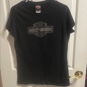 Harley-Davidson Black Tee with Silver Logo
